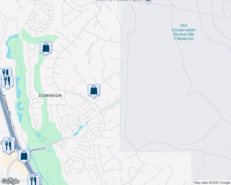 map of restaurants, bars, coffee shops, grocery stores, and more near 37 Devon Wood in San Antonio