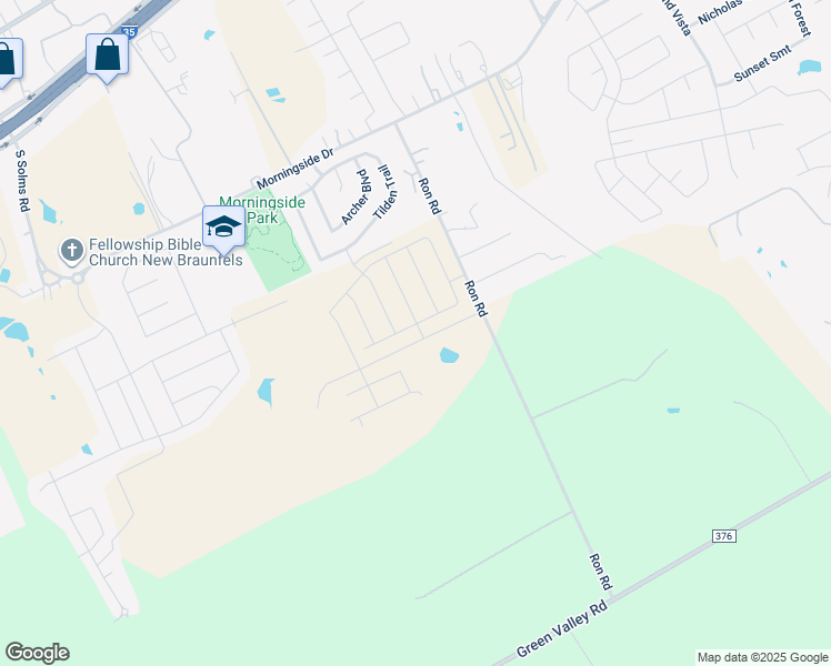 map of restaurants, bars, coffee shops, grocery stores, and more near 112 Seth Raynor Drive in New Braunfels