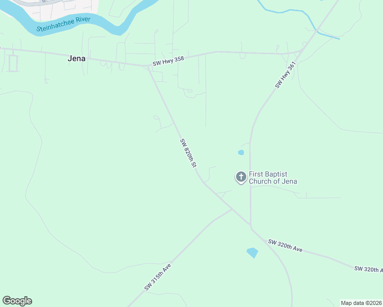 map of restaurants, bars, coffee shops, grocery stores, and more near Rock Creek Cut Off Rd in Steinhatchee