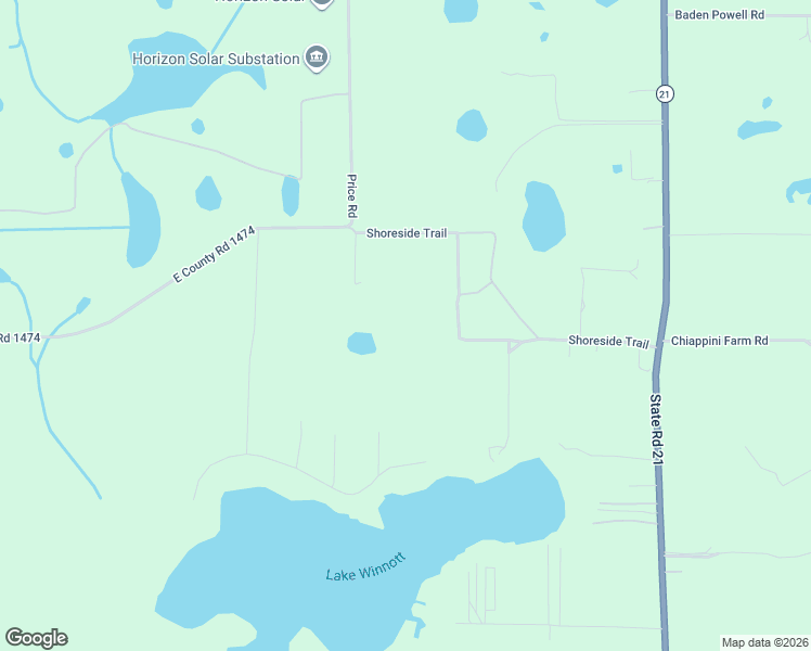 map of restaurants, bars, coffee shops, grocery stores, and more near 151 Shoreside Trail in Hawthorne