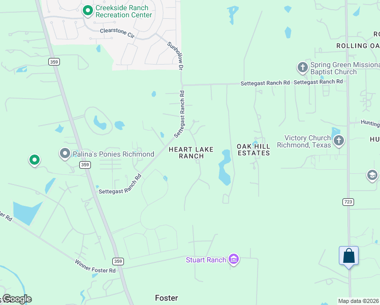map of restaurants, bars, coffee shops, grocery stores, and more near 19 Cowboy Way in Richmond