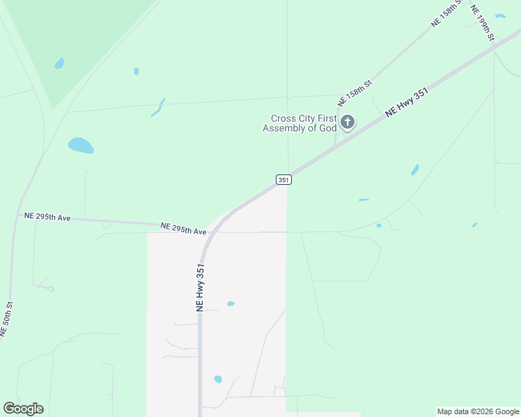 map of restaurants, bars, coffee shops, grocery stores, and more near 1808 County Road 351 in Cross City