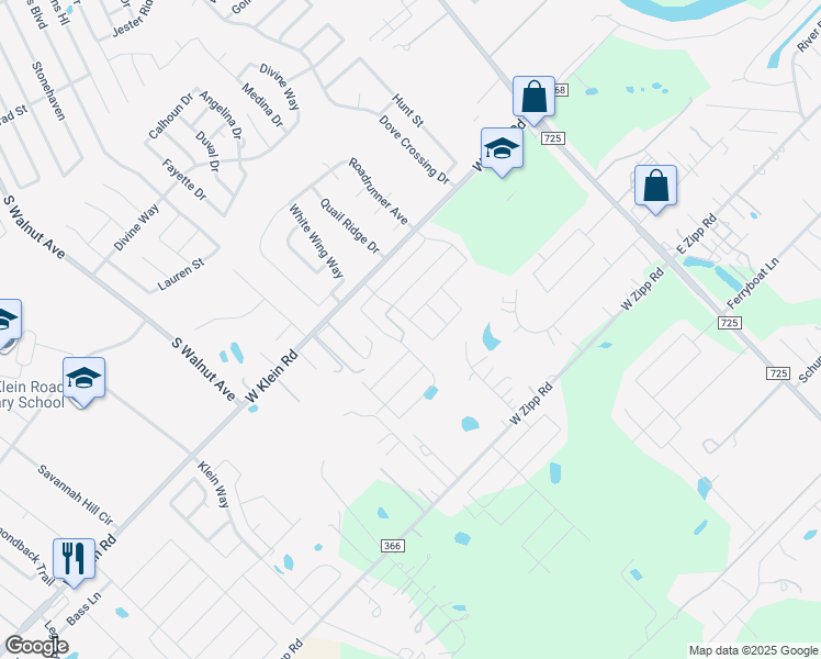 map of restaurants, bars, coffee shops, grocery stores, and more near 322 Benelli Drive in New Braunfels
