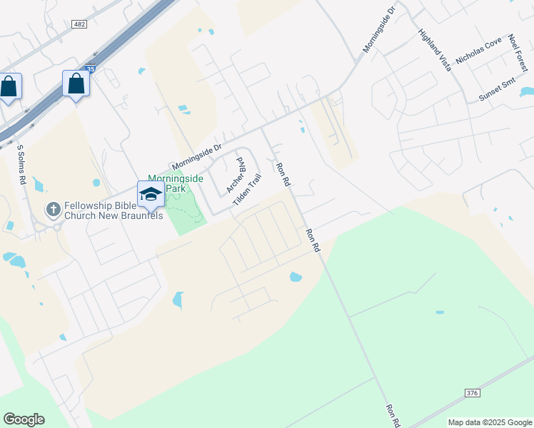 map of restaurants, bars, coffee shops, grocery stores, and more near 521 Ron Road in Marion