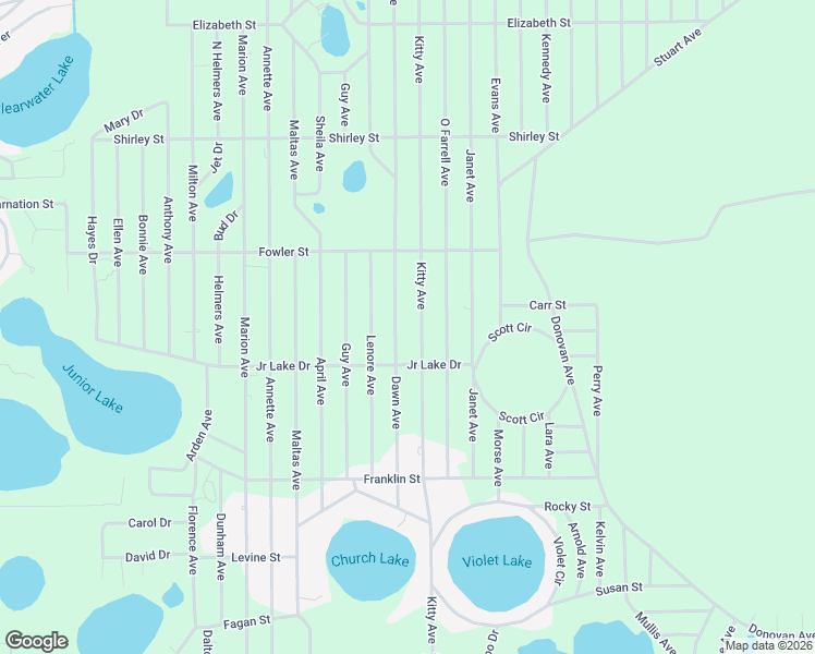 map of restaurants, bars, coffee shops, grocery stores, and more near 312 Dawn Avenue in Interlachen