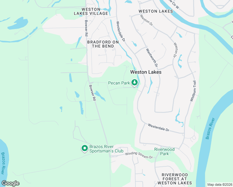map of restaurants, bars, coffee shops, grocery stores, and more near 4120 Bowser Road in Fulshear