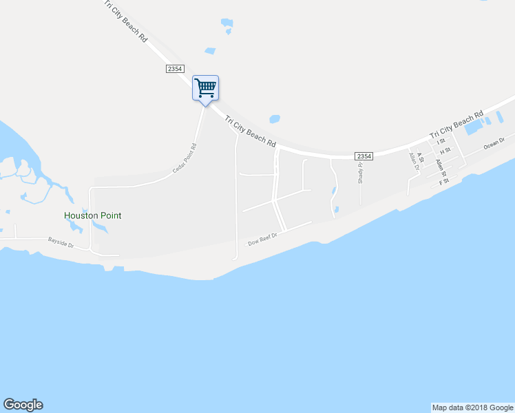 map of restaurants, bars, coffee shops, grocery stores, and more near Fisher Reef Drive in Beach City