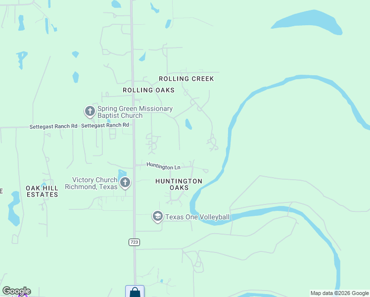 map of restaurants, bars, coffee shops, grocery stores, and more near 6510 Riva Ridge Drive in Richmond