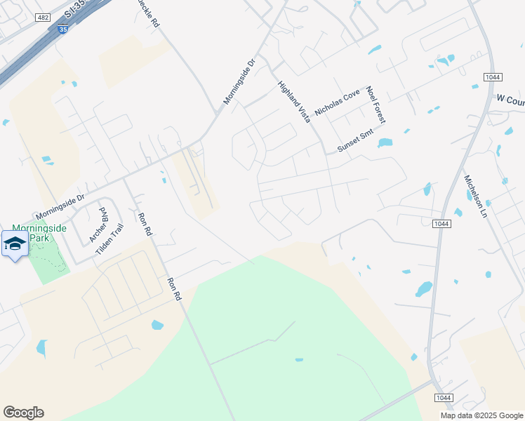map of restaurants, bars, coffee shops, grocery stores, and more near 1044 Buffalo Grove in New Braunfels