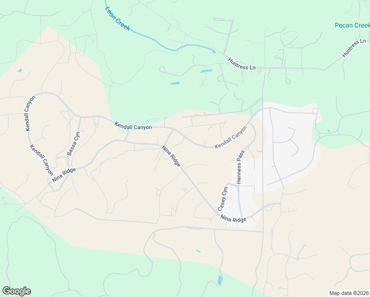 map of restaurants, bars, coffee shops, grocery stores, and more near 10415 Kendall Canyon in San Antonio