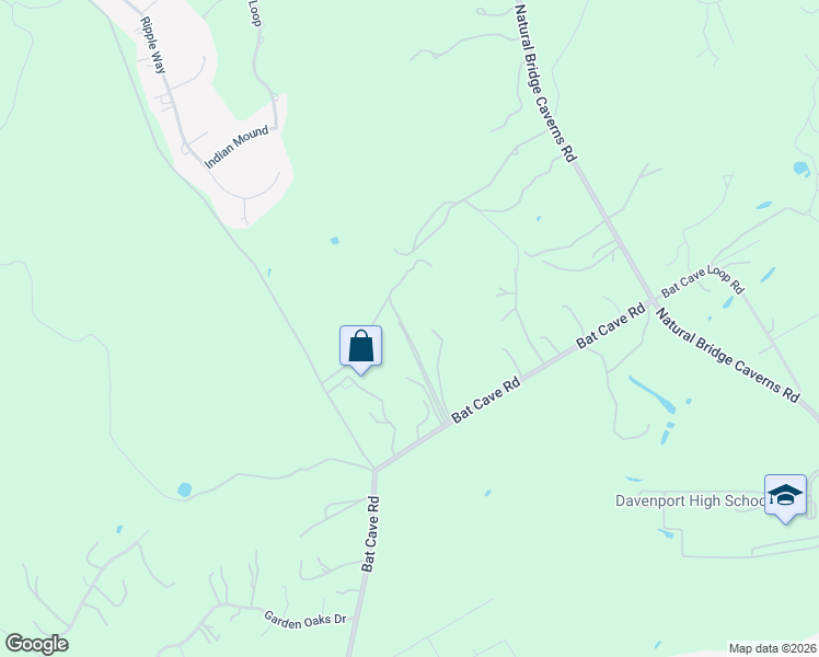 map of restaurants, bars, coffee shops, grocery stores, and more near 23349 Bat Cave Road in San Antonio