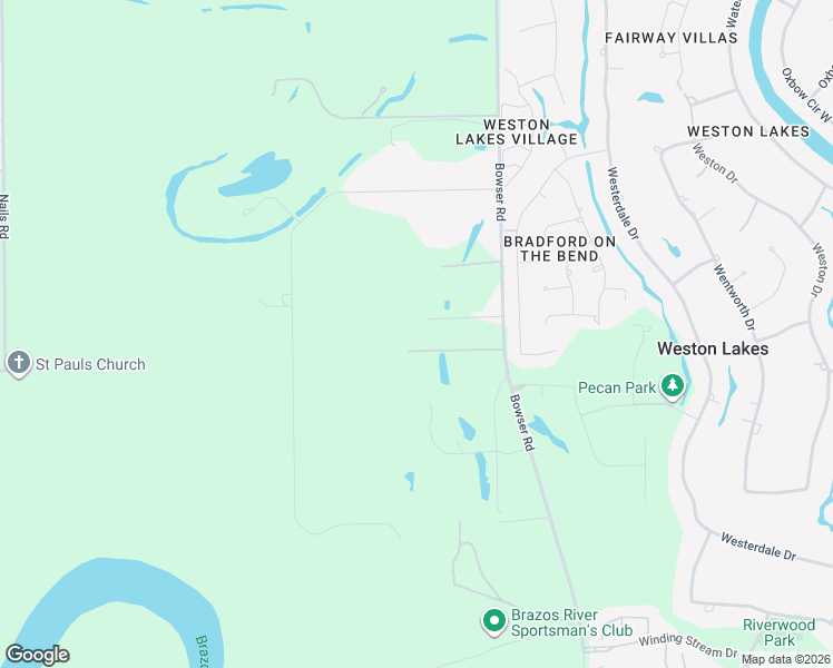 map of restaurants, bars, coffee shops, grocery stores, and more near 4309 Bowser Road in Fulshear
