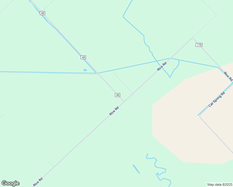 map of restaurants, bars, coffee shops, grocery stores, and more near 1305 Rice Road in Cat Spring