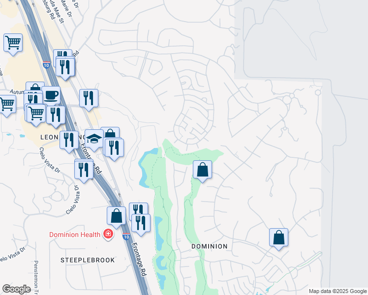 map of restaurants, bars, coffee shops, grocery stores, and more near 6 Somerset Arms in San Antonio