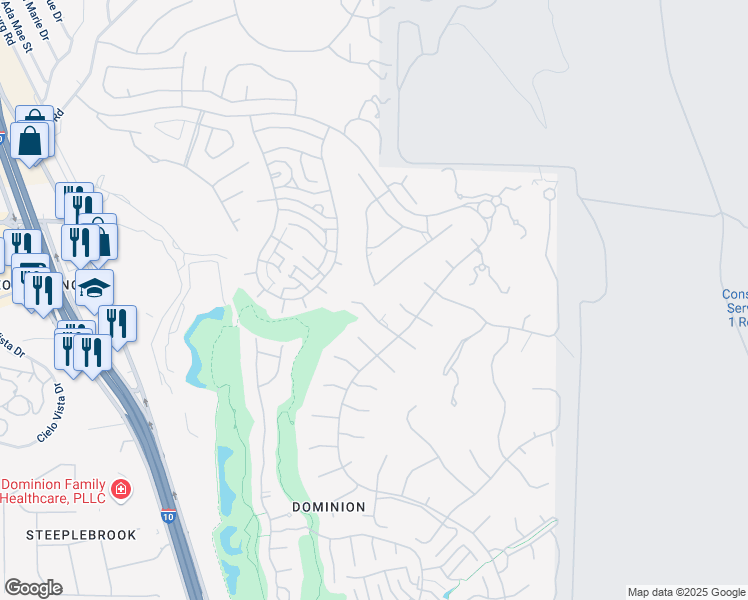 map of restaurants, bars, coffee shops, grocery stores, and more near 3 Montivillers in San Antonio
