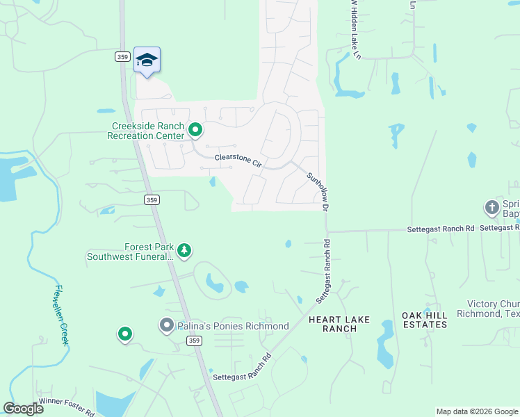 map of restaurants, bars, coffee shops, grocery stores, and more near 9402 Alpine Cove Drive in Richmond