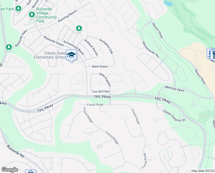map of restaurants, bars, coffee shops, grocery stores, and more near 3930 El Chamizal in San Antonio