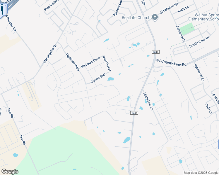 map of restaurants, bars, coffee shops, grocery stores, and more near 2923 Daisy Meadow in New Braunfels