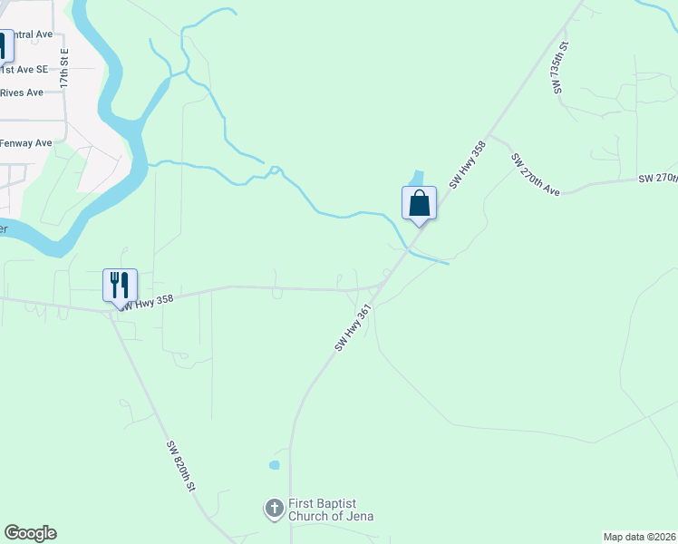 map of restaurants, bars, coffee shops, grocery stores, and more near 4802 County Road 358 in Steinhatchee