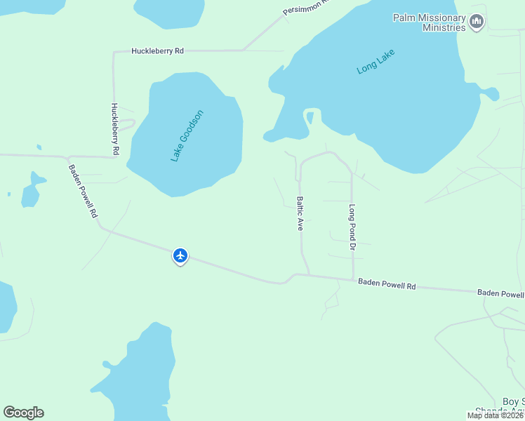 map of restaurants, bars, coffee shops, grocery stores, and more near 1546 Baden Powell Road in Hawthorne