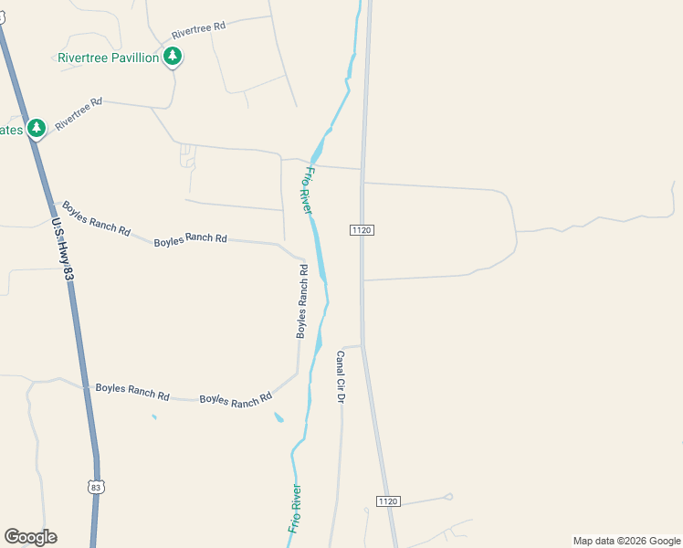 map of restaurants, bars, coffee shops, grocery stores, and more near 3948 Ranch Road 1120 in Rio Frio