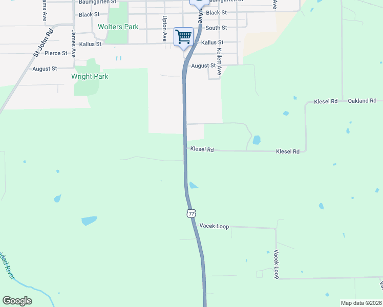 map of restaurants, bars, coffee shops, grocery stores, and more near 202D Klesel Road in Schulenburg