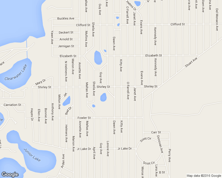 map of restaurants, bars, coffee shops, grocery stores, and more near 601 Shirley Street in Interlachen