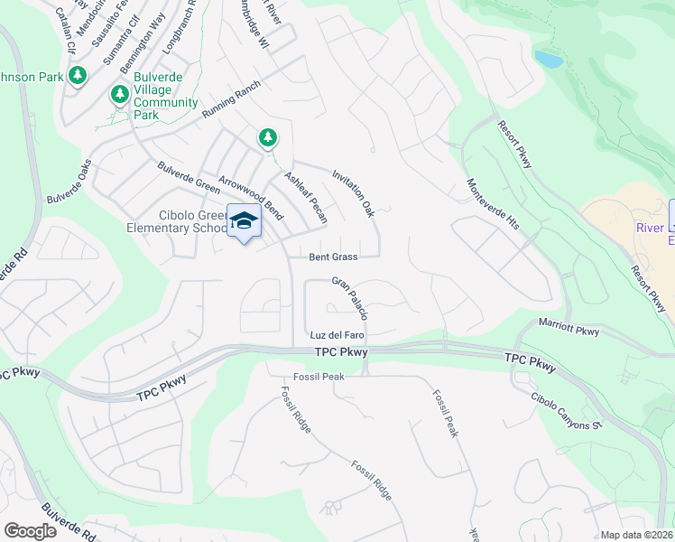 map of restaurants, bars, coffee shops, grocery stores, and more near 24022 Gran Palacio in San Antonio