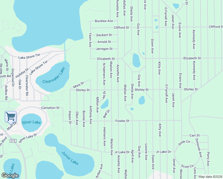 map of restaurants, bars, coffee shops, grocery stores, and more near 700 Marion Avenue in Interlachen