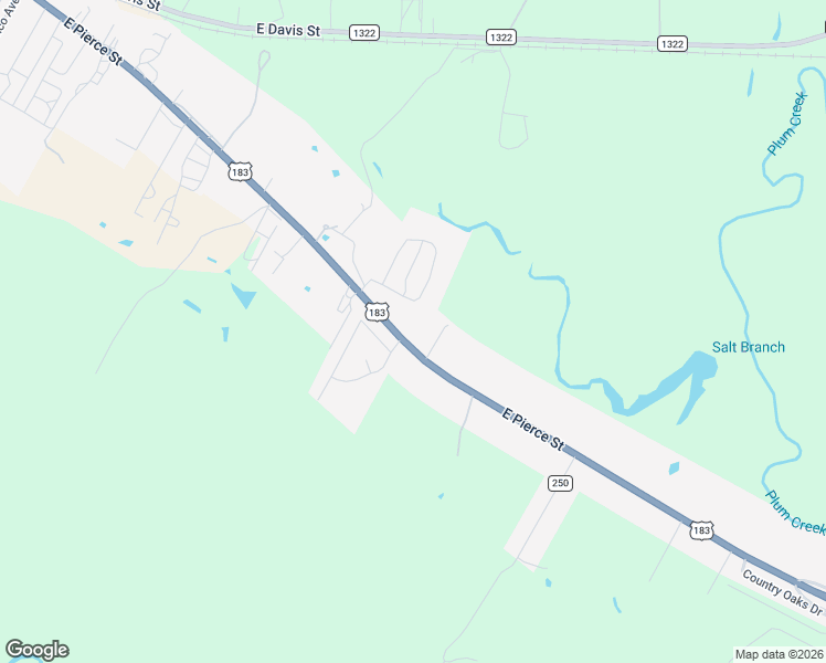 map of restaurants, bars, coffee shops, grocery stores, and more near 170 Oak Creek Circle in Luling