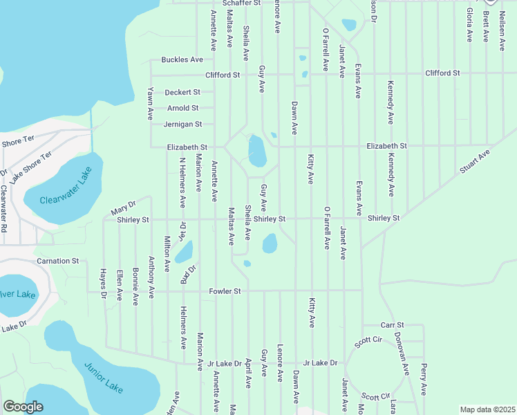 map of restaurants, bars, coffee shops, grocery stores, and more near 408 Guy Avenue in Interlachen