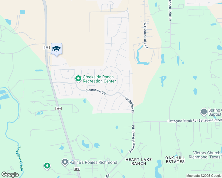 map of restaurants, bars, coffee shops, grocery stores, and more near 26102 Pond Lily Circle in Richmond