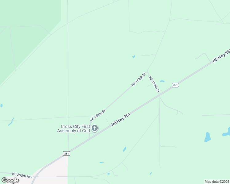 map of restaurants, bars, coffee shops, grocery stores, and more near 425 Northeast 158th Street in Cross City