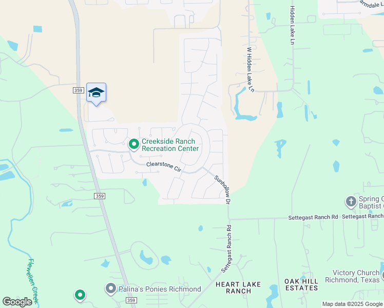 map of restaurants, bars, coffee shops, grocery stores, and more near 26102 Pond Lily Circle in Richmond