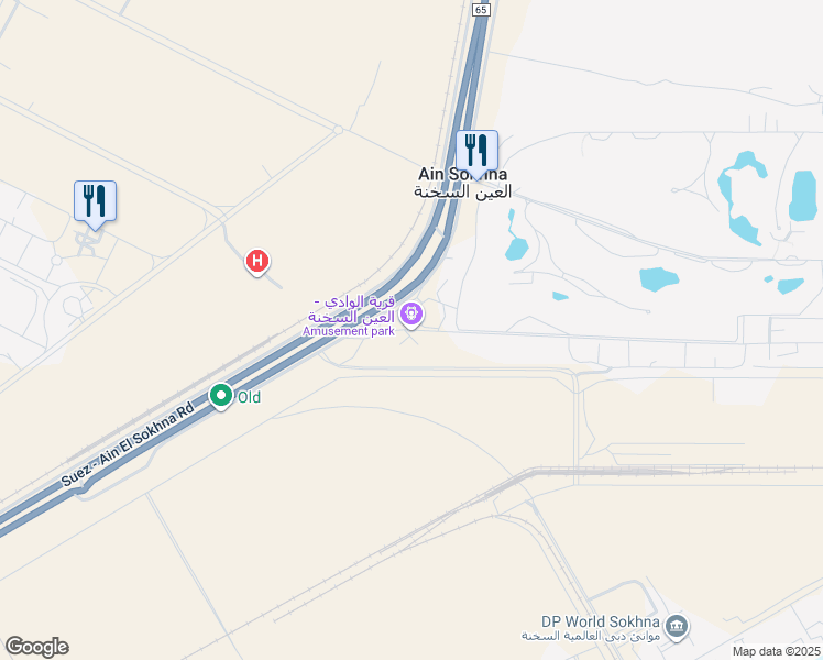 map of restaurants, bars, coffee shops, grocery stores, and more near Suez - Ain El Sokhna Road in Attaka