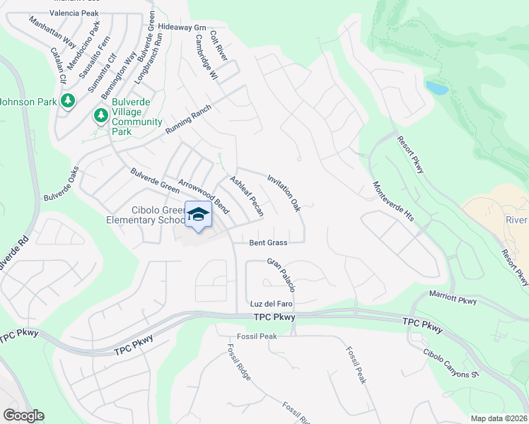 map of restaurants, bars, coffee shops, grocery stores, and more near 3906 Mahogany Cove in San Antonio