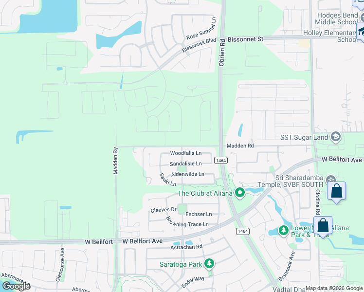 map of restaurants, bars, coffee shops, grocery stores, and more near 17712 Madden Road in Richmond