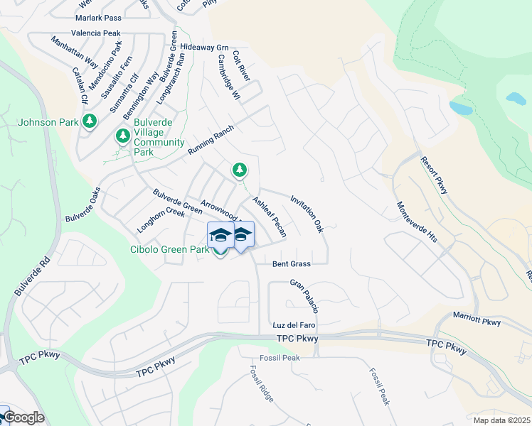 map of restaurants, bars, coffee shops, grocery stores, and more near 3834 Ashleaf Pecan in San Antonio