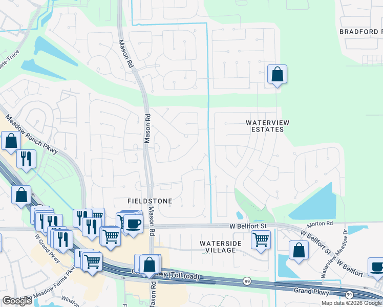 map of restaurants, bars, coffee shops, grocery stores, and more near 5442 Gibralter Pl in Richmond