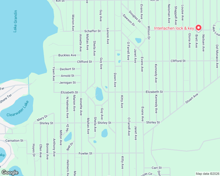 map of restaurants, bars, coffee shops, grocery stores, and more near 508 Lenore Avenue in Interlachen