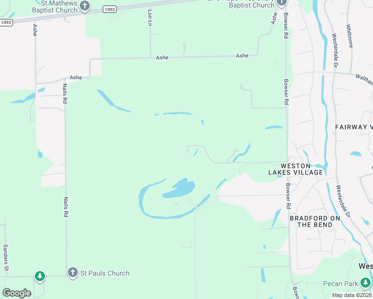 map of restaurants, bars, coffee shops, grocery stores, and more near 5025 Bowser Road in Fulshear