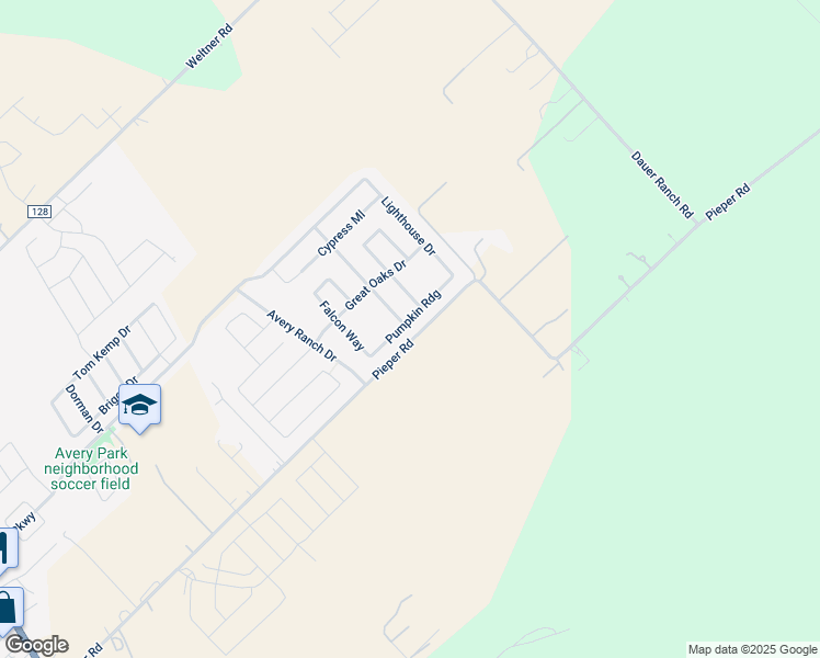 map of restaurants, bars, coffee shops, grocery stores, and more near 902 Pumpkin Ridge in New Braunfels