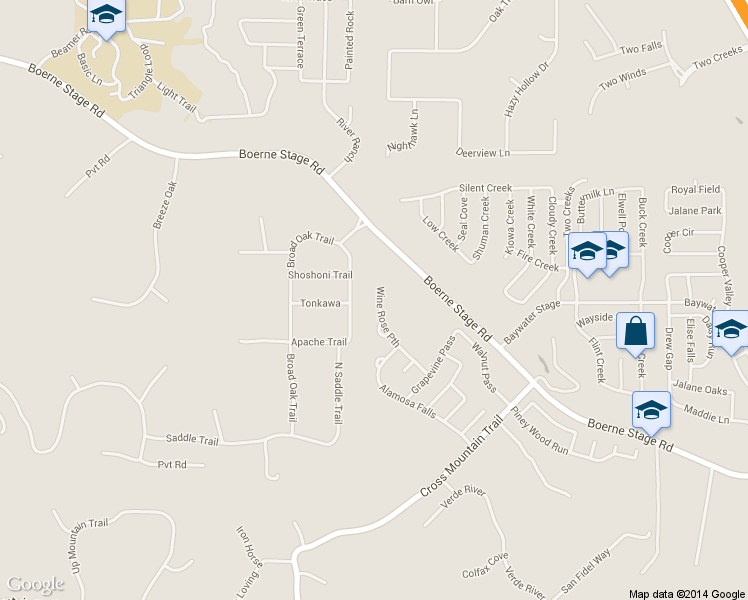 map of restaurants, bars, coffee shops, grocery stores, and more near 24707 Wine Rose Path in San Antonio