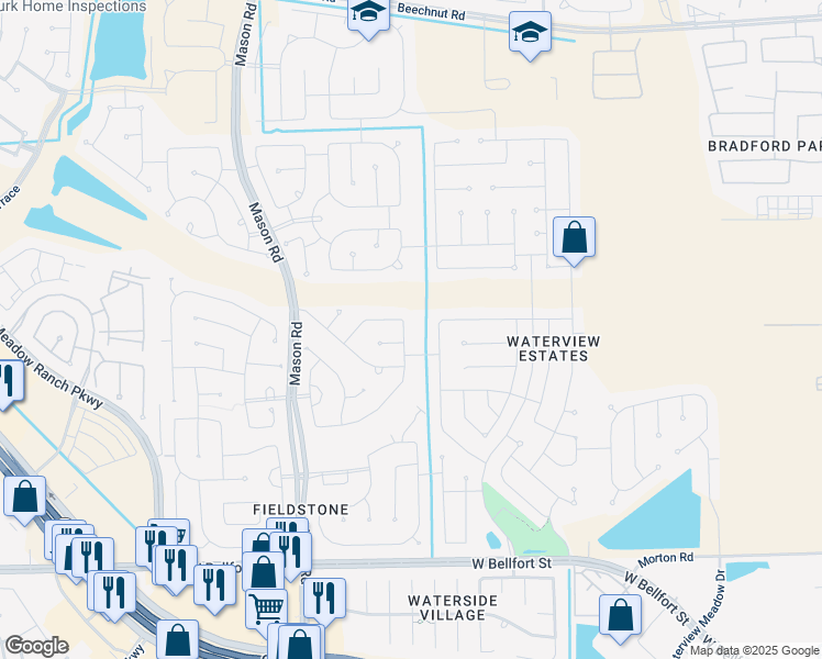 map of restaurants, bars, coffee shops, grocery stores, and more near 5626 Gibralter Place in Richmond