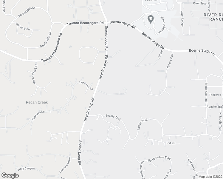 map of restaurants, bars, coffee shops, grocery stores, and more near 24850 Scenic Loop Road in San Antonio