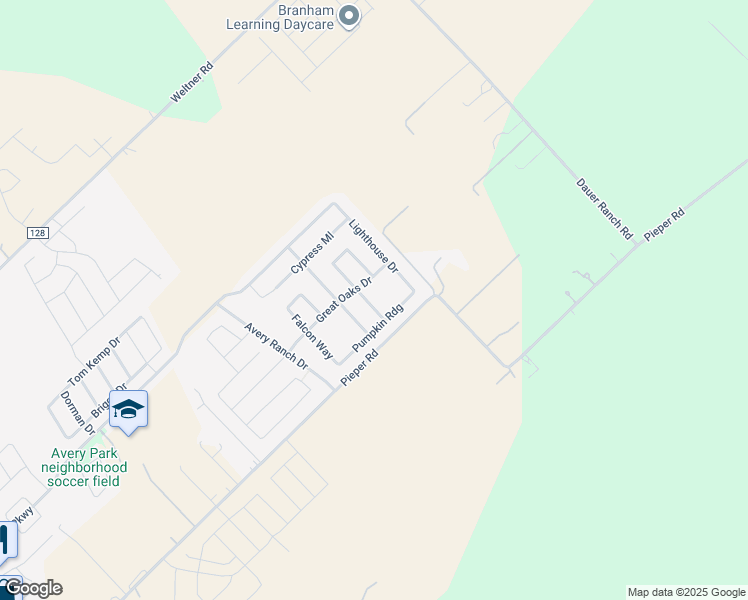 map of restaurants, bars, coffee shops, grocery stores, and more near 2287 Clover Ridge in New Braunfels