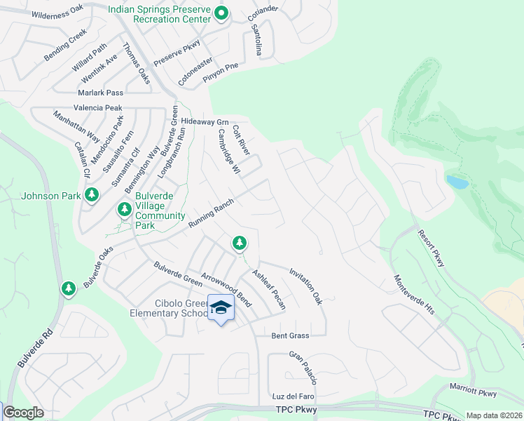 map of restaurants, bars, coffee shops, grocery stores, and more near 3837 Sierra Birch in San Antonio