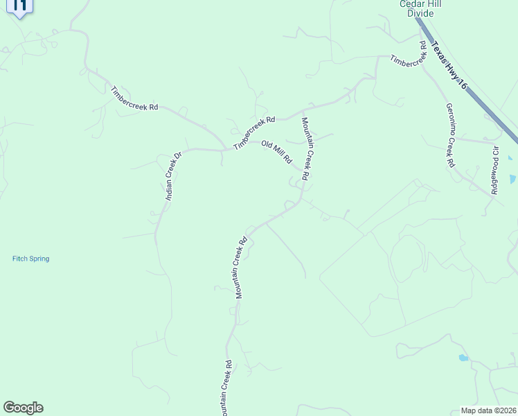map of restaurants, bars, coffee shops, grocery stores, and more near 1030 Mountain Creek Road in Pipe Creek