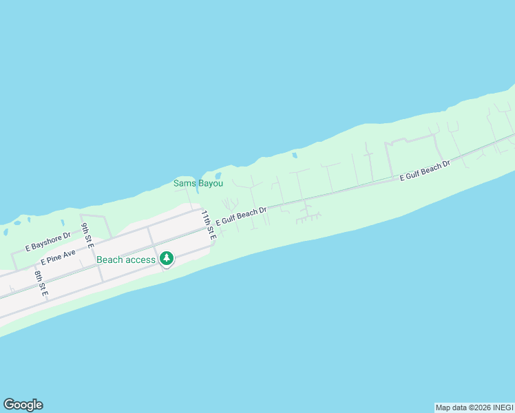 map of restaurants, bars, coffee shops, grocery stores, and more near 1201 East Gulf Beach Drive in Eastpoint