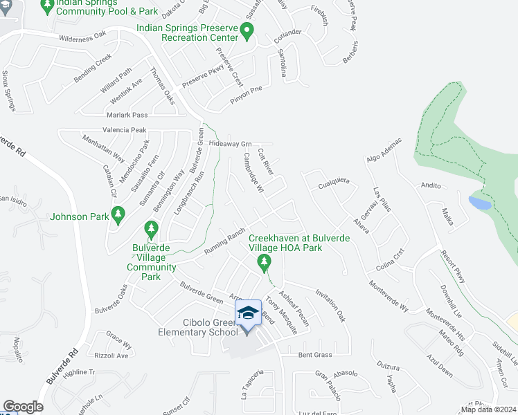 map of restaurants, bars, coffee shops, grocery stores, and more near 25118 Marshall Bluff in San Antonio